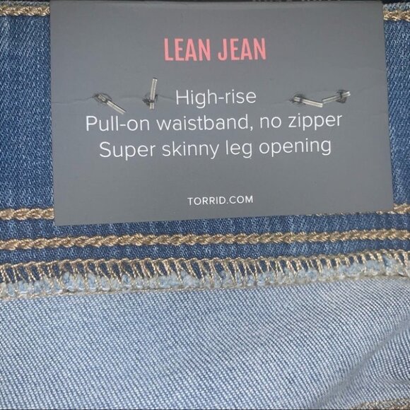 Torrid Lean Jean Size‎ 4X Short Super Soft Medium Wash Denim Hi-Rise Skinny NWT - Picture 9 of 12